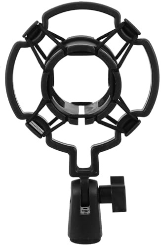 UPKOCH Supporto universale antiurto per microfono, 2 pezzi, staffa ragno antivibrazione per microfono palmare, supporto per dinamico stereo da 45 mm