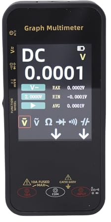 Jeffergarden Multimetro Digitale 20000 Conteggi Registrazione Dati Tester Fotovoltaico Schermo a Colori 3,2 Pollici Strumento di Misurazione Elettrica Manutenzione del del Pannello Solare