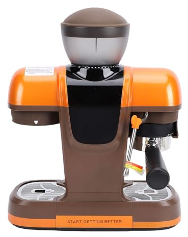 HEEPDD Macchina Automatica, Pressione 19 Bar con Testa di Infusione da 58 Mm e Serbatoio Dell'acqua da 800 Ml, Chicchi da 220 G con macinacaffè Regolabile, per Baristi di Domestica e (Spina europea