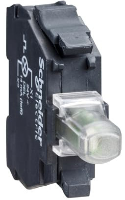 Schneider Electric ZBVB3 Harmony Bloc Lumineux pour 22 mm LED Verte Intégrée, Borniers à vis-étrier, 24V