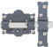 Traba 24001 101-R Cerrojo Pintado, Gris/Plata