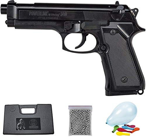 ECOMMUR P-340 | Pistola de balines (Bolas BB's de Acero Tipo perdigones) por Aire comprimido SIN CO2 (Carga por Muelle)