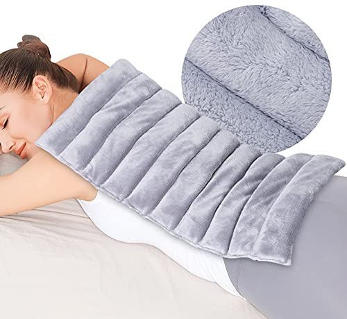 REVIX Extra Large Microwave Heating Pad for Back with Moist Heat, Microwavable Heated Wrap for Full Back, Stomach, Shoulder and Neck,Leg, Support Cold Therapy