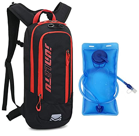 Clape Zaino Idrico Impermeabile Zaino Ciclismo Hydration Backpack with 2L Bladder Zaino MTB con Copertura Casco Zaino Acqua Zainetto per Bicicletta