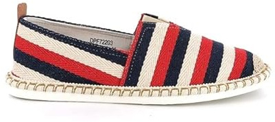 UOMO DESIGN - Espadrilles Homme en Toile ou Suédine - Style Chic et Décontracté - Légères & Confortables - Eliott (Rouge Ray, 42)