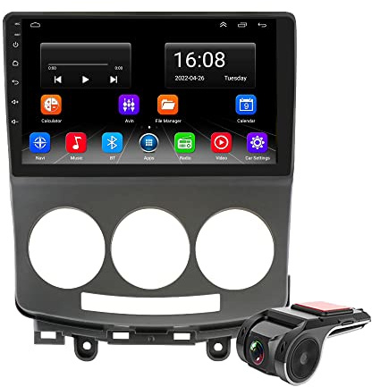 DVR+9 Android 11 Car Stereo DAB+Radio For Mazda 5 2005-2010 Bluetooth Head Unit GPS Sat Nav Carplay Android Auto Touch Screen Car Multimedia Player USB OBD WiFi +SWC+FM/AM Radio