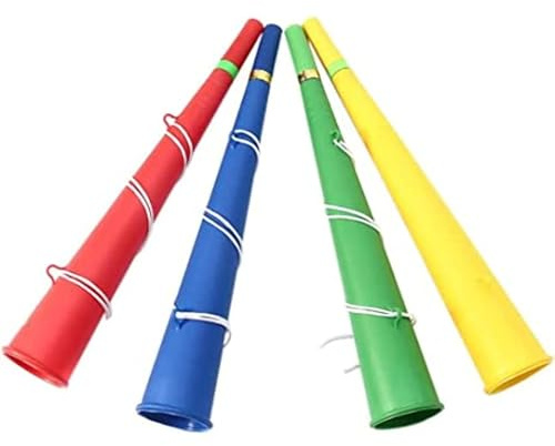 YSAMAX 36 CM Long Vuvuzela Horn, Party Woofer Stadium, Cheering Horn for Soccer, Football, Sports Events Party, Game Horn Loud Sound, Plastic Horn Toy, Pack of 2