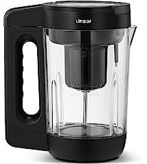 Linsar - Multi Blender - Milk & Soup Maker - Transparent Jug and Stainless Steel Blade - With LED Display, 7 Programms - Keep Warm -1.6 L - 900 W