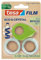 tesa film eco & crystal Cinta Adhesiva Transparente de Plástico PET reutilizado, Resistente al Rasgado, con una Fuerte Capacidad de Adhesión, Set con Dispensador de Mesa, 1 Rollo de 10 m x 19 mm