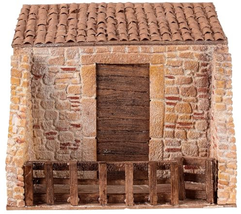 Holyart Stalla presepe 12 cm Stile Popolare 20x25x15 cm