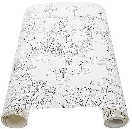 KALLORY Bild Rolle Für Kinder Ausmalplakate Für Kinder Plakate Zum Ausmalen Von Kunst Wandfarbe Ausmalplakat Kleinkind Malen Malplakat Zum Ausmalen Malplakat Papier