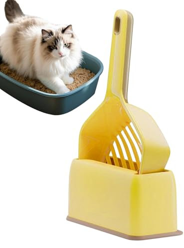 Erconsso Pelle profonde à long manche pour chaton - Pelle profonde - Multifonction - Légère - Pour un nettoyage facile et un entretien hygiénique