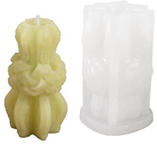 YUGSHNKFC Moule À Bougie 3D en Forme De Fleur Et Vigne Antiadhésif Facile À Démouler pour La Fabrication Savon Plâtre Chocolat Résine Époxy Kit Moulage pour Adultes