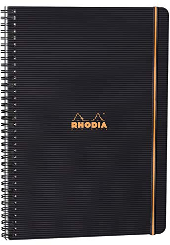 Rhodia 119930C Pro Book Notizbuch A4 80 Blatt kariert Schwarz