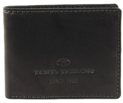 TOM TAILOR Lary Herren Geldbörse Klein Querformat Klein Schwarz
