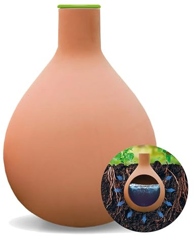 BioGreen Olla Pflanzenbewässerung Hydro MAX | vers. Größen | 6,5 L | Ø 120 cm automatische Bewässerung für Pflanzen | Terrakotta Tontopf | Bewässerungskugel