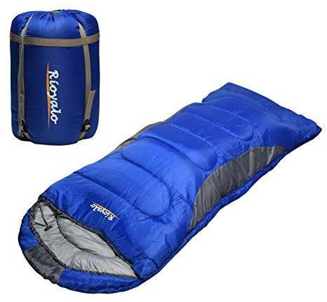 0 Degree Winter Sleeping Bags for Adults Camping (350GSM) -Temp Range (5F – 32F) Portable Waterproof Compression Sack- for Big and Tall in Env Hoodie: Hiking Backpacking 4 Season