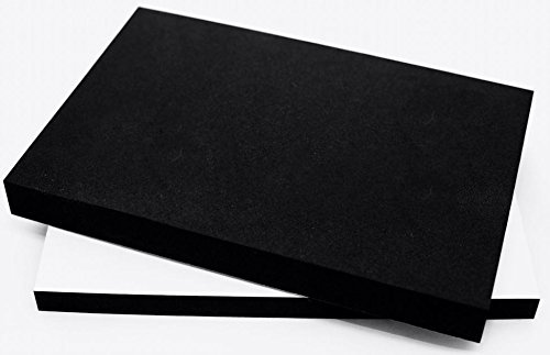 EPDM Zellkautschuk Dichtungsmatte einseitig, selbstklebend Moosgummi - Größe A4 200x300mm - Stärke in 5mm (200x300x5mm) Premium-Qualität mit Geld-zurück-Garantie