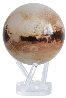 MOVA Globe Pluto 4.5 with Base, Solar Powered Rotating Globe No Need of Battery or Chord, Unique Gift and Decoration