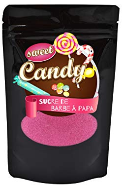 Hopser Food Fun Aromazucker Farbzucker für Zuckerwatte, Zuckerwattemaschinen, Popcorn, Dekorieren (200 g, Kirsche)