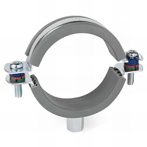 INDEX Collier de serrage isophonique renforcé glissant M8+M10 - Zingué 63 - Boite de 50 - Supportage des réseaux