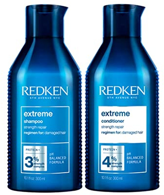 REDKEN für geschädigtes Haar, Extreme Shampoo und Conditioner Doppelpack 2x 500ml - Vorteilsgröße Kein Parfüm