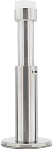 EVI Herrajes | Verstellbarer Wandpuffer von 88 bis 128 mm | Dual-Installation, Klebebasis oder Schraube | Edelstahl, Natursilikon und 3M Kleber | Schützt Türen, Möbel und Wände | 040258BDUALAM