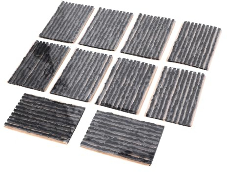 Däckplugg, 100 St Gummidäcktätningsplugg 3,9 X 0,1 Tum Tubeless Däck Gummitätningslist för Bil Motorcykeldäck Reparationssats(Svart)