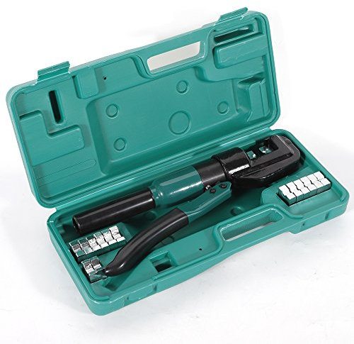 Hydraulische Crimpzange Presszange, Crimpzange Hydraulische 4-70 mm² Sechseckige umlaufende Crimpung mit 8 Paaren von Gesenken, für Kupfer-Aluminium-Kabelschuhe