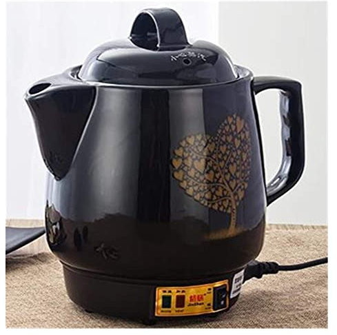oUyOo Electric Kettle 220V Automatic Electric 3L Kettle Chinese Medicine Stewing Pot Ceramic Decocting Herb Medicine Multi,Black