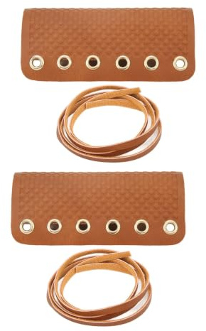 Lenker Griff Wrap, Motorrad Handgriff Abdeckung Faser Simuliert Leder Anti Slip Retro Universal Lenker Wickel (Braun)