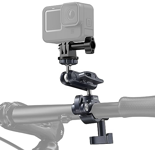 SMALLRIG Motorrad Halterung Lenkerhalterung für Gopro Bike Mount Handlebar Mount Clamp für Action-Kameras, Motorrad-Kamerahalterung für GoPro für DJI für Insta 360,Zuladung 0,5 kg für Radfahren – 4191