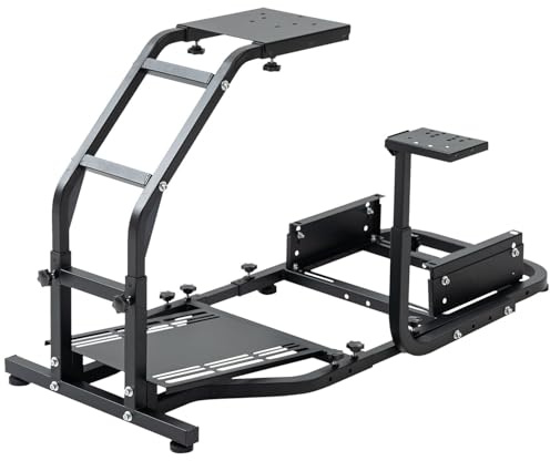 Dardoo Racing Simulator Cockpit Einstellbar Passend für Logitech G27 G29 G920 G923, für Thrustmaster T300, für Fanatec Driving Steering Wheel Stand Gaming Frame, Nicht enthalten Rad, Pedal und Sitz