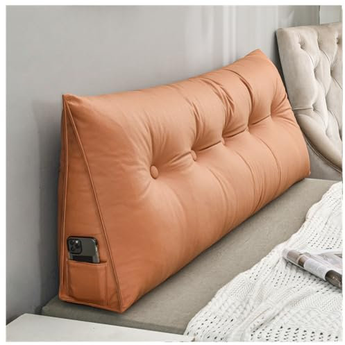 LANAZU Dreieckige Kopfteil-Rückenlehne, Positionierungsunterstützung, Lesekissen, Keilsofa-Bettkissen, geeignet für Büro, Spielzimmer (E 150x50x20cm)