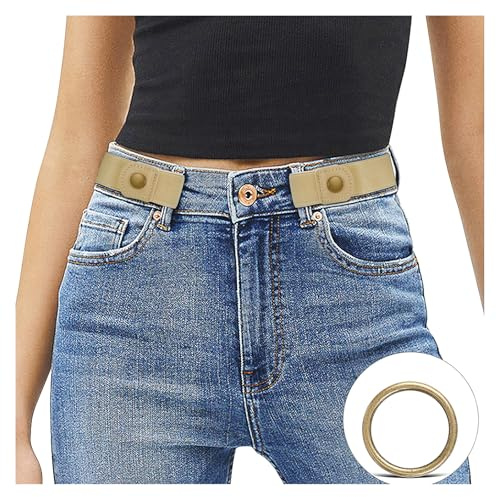 JasGood Schnallenfreier Damen Stretch Elastischer Gürtel für Damen Herren, Plus Size Keine Schnalle Unsichtbarer Gürtel für Jeans Hosen