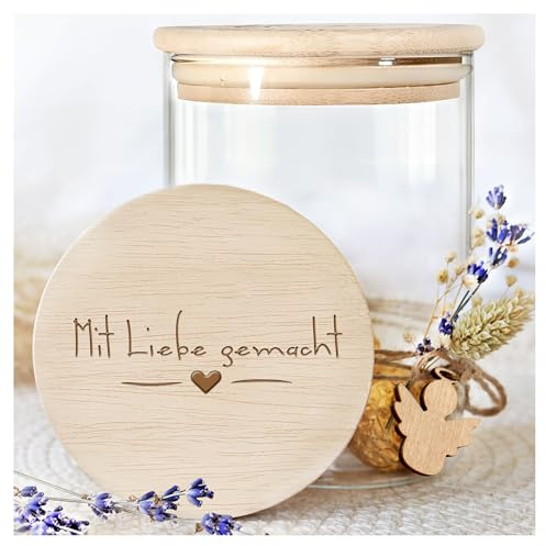 Grandora Vorratsglas mit Holzdecke, Dankeschön Geschenk | Mitbringsel Erwachsene, Abschiedsgeschenk Kollegen, Geschenk für Kollegen, Geschenk Lehrerin, Geschenkideen für Erzieher