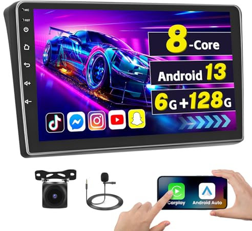 [8 Core 6G+128G] Inefala Autoradio für FIAT DUCATO/Citroen Jumper 2/Peugeot Boxer 2 2011-2022, 9 Touchscreen Radio Android mit Wireless CarPlay Android Auto GPS WiFi Bluetooth RDS Mik Rückfahrkamera