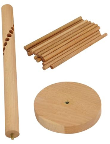 POPETPOP Pasta Dryer Stand Beige Noodle Holder Stand Spaghetti Holder Stand Wood Pasta Drying Rack Wooden