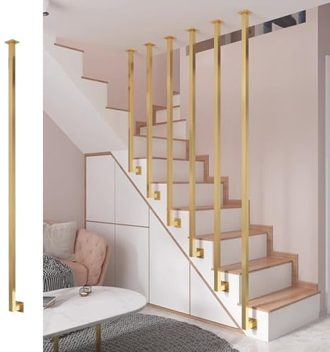 Ringhiera per Scale Colonne per Balaustre Quadrate in Ferro per Scale, Palo di Protezione per Scale Moderne, Set di Balaustre per Scale Interne, Corrimano per Ringhiere per Scale, Scala Fino Al Soffit