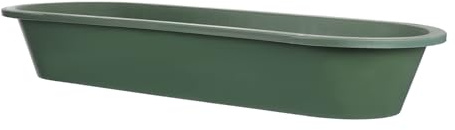 Pig Feeding Trough Oval Thickened Plastic for Livestock Outdoor Use