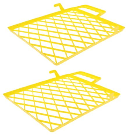 DIYEAH 2pièces Tapis De Peinture Avec Grille Plastique Revêtement Pour Bac à Peinture Accessoires Pour Diy Et