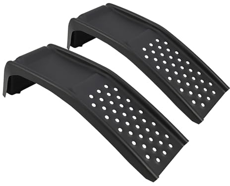 GarveeLife Massive Stahl Hub-Auffahrrampe 2er-Pack, Höhe 20 cm