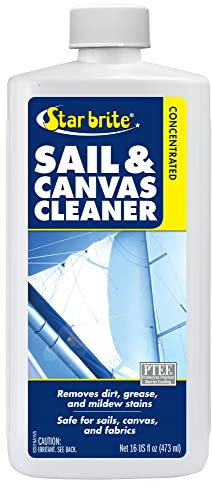 STAR BRITE Concentrated Sail & Canvas Cleaner - Specially Formulated for All Natural & Synthetic Fabrics - Deep Cleans, Protects, Deodorizes - 16 Oz Concentrate Makes 64 OZ of Cleaner (082016)
