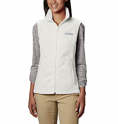 Columbia Womens Benton Springs Fleece Vest, Sea Salt, Large