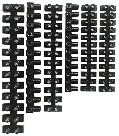 Expert Line 484331 Barrette connexion 6 pièces 12 plot, Noir