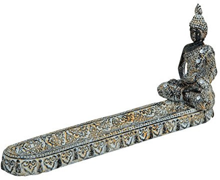 G. Wurm Räucherstäbchenhalter Buddha 25x6 cm Metall