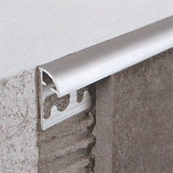 Perfiles para suelos y revestimientos - Perfil «Jolly» de esquina, en acero inoxidable, aluminio y plástico