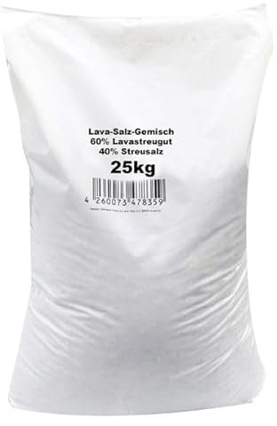 Hamann Mercatus GmbH Lava-Salzgemisch 25 kg - Lavastreugut gemischt mit Deutschen Steinsalz