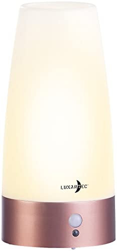 Lampe de table ronde avec capteur de mouvement PIR - Avec batterie [Lunartec]