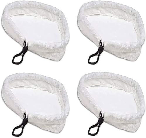 LATRAT 4 Pezzi panni universali scopa a vapore,universale in microfibra triangolare lavabile pulizia compatibile pad cover ricambio per pulitore a vapore